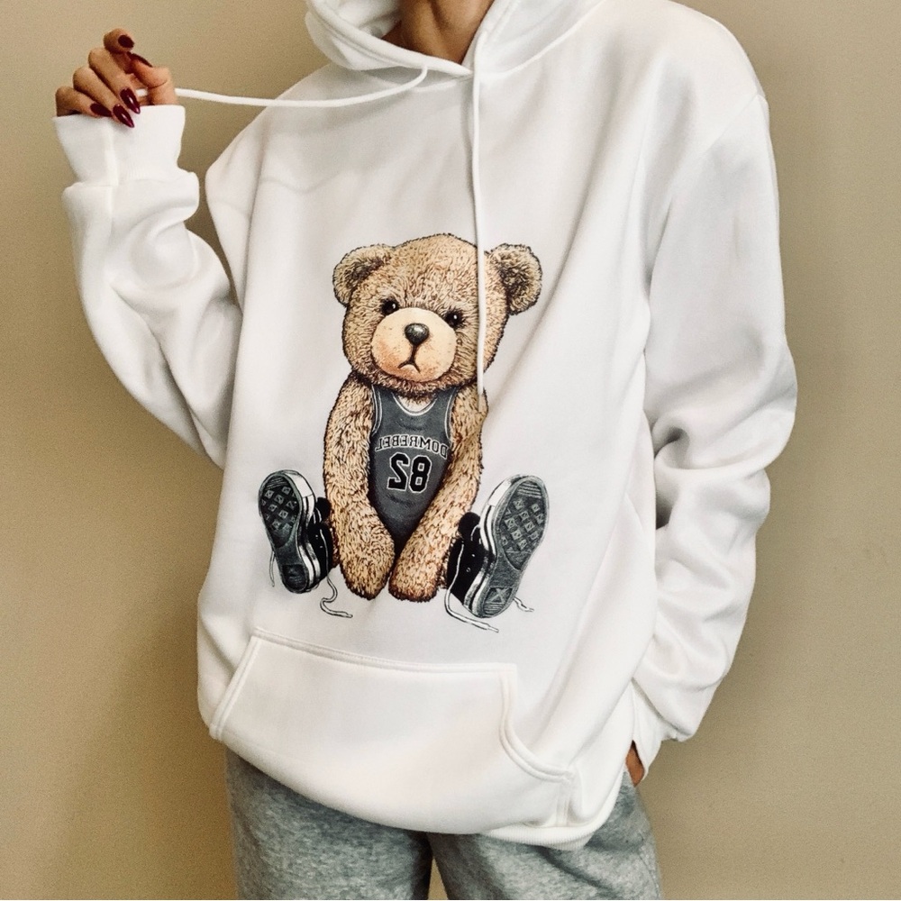 Brand New teddy bear long sweater shirt hoodie XL - Picture 7 of 13